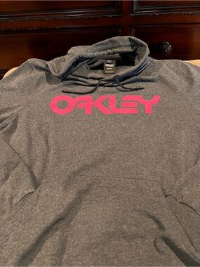 Oakley Black Hoodie with White Logo Tag